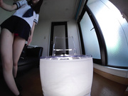 [SLAP-125] 挑発女子校生スケスケ透明椅子パンモロ密着パンティー14 - 5of5