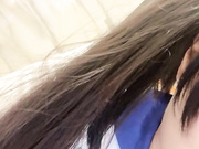 制服妹子泡泡菇闺蜜白色丝袜笔细长腿道具自慰